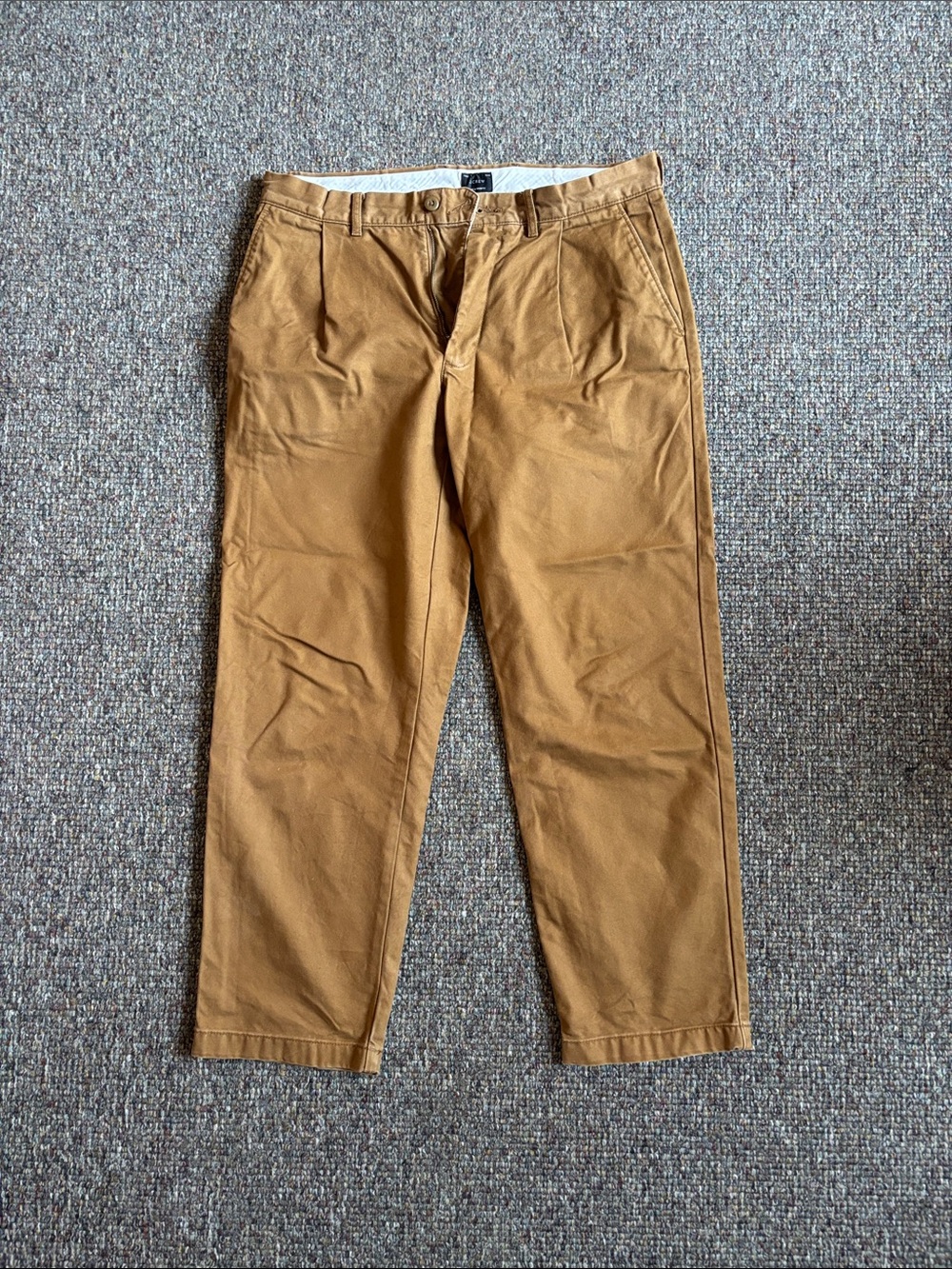 Men's Classic Straight Chinos in Caramel Brown - Picture 2 of 6